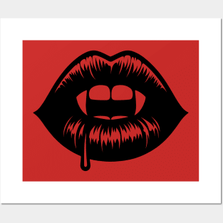 Vampire Lips Posters and Art